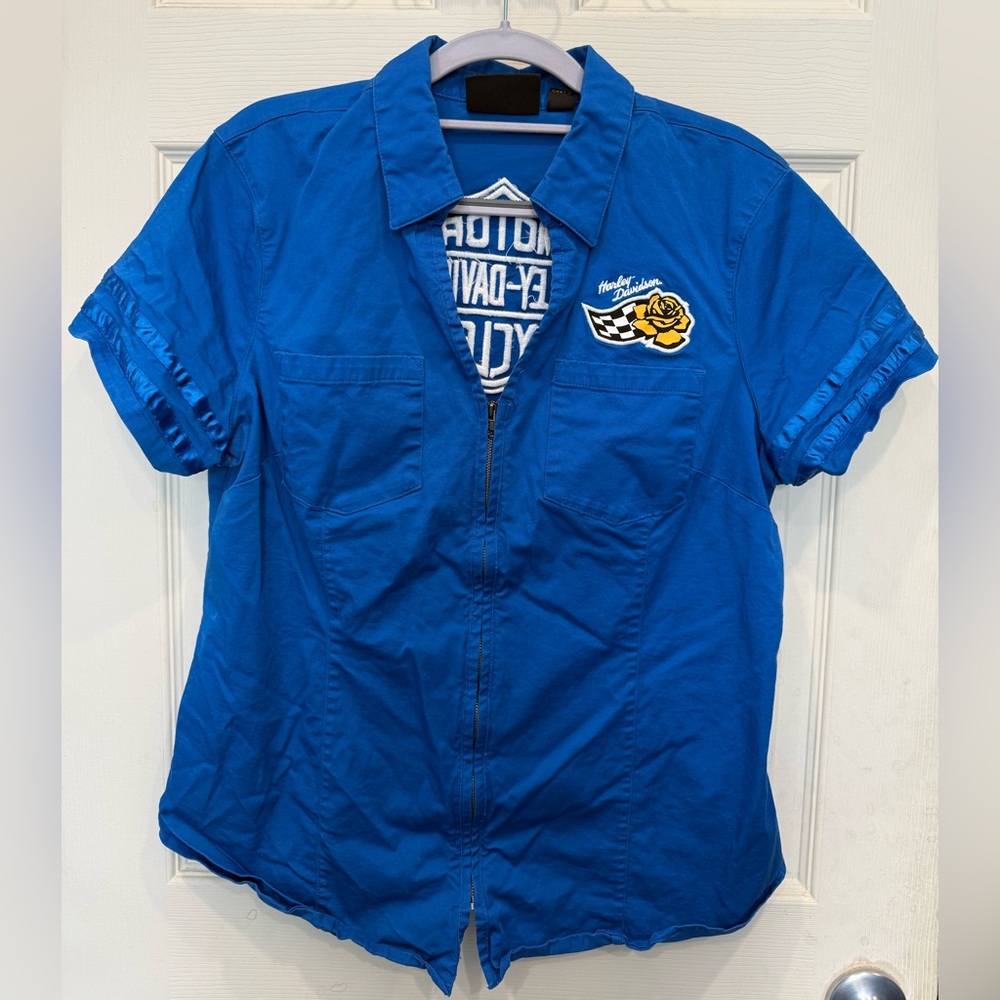 Harley Davidson Women’s Zip Up Shirt